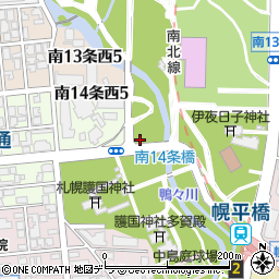 中島公園トイレ３（護国神社）周辺の地図