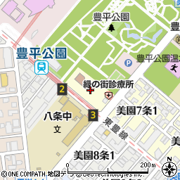 北海道札幌市豊平区豊平７条周辺の地図