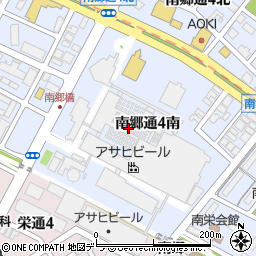 北海道札幌市白石区南郷通４丁目南周辺の地図