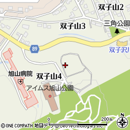 北海道札幌市中央区双子山4丁目周辺の地図