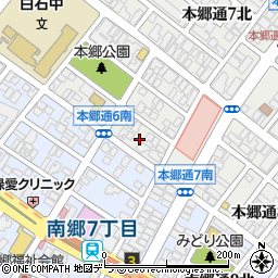 北海道札幌市白石区本郷通７丁目南1周辺の地図