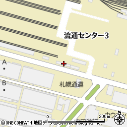 ＪＲ貨物　札幌貨物ターミナル駅貨物フロント周辺の地図