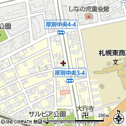 クオリティーライフ新札幌周辺の地図