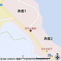 弁天ヶ島前周辺の地図