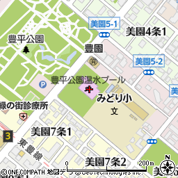 札幌市豊平公園温水プール周辺の地図