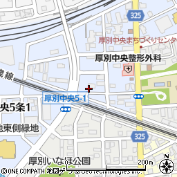 北海道札幌市厚別区厚別中央５条2丁目1周辺の地図