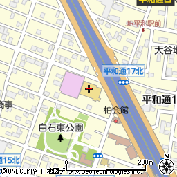 北海道札幌市白石区平和通１６丁目北周辺の地図