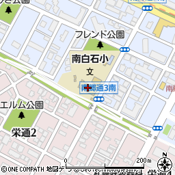 札幌市立南白石小学校周辺の地図