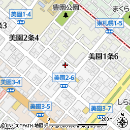 パラドール美園周辺の地図