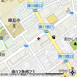 北海道札幌市中央区南１１条西22丁目周辺の地図