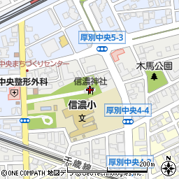 信濃神社周辺の地図