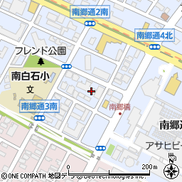 北海道札幌市白石区南郷通３丁目南周辺の地図