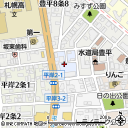北海道札幌市豊平区豊平９条周辺の地図