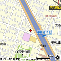 北海道札幌市白石区平和通１６丁目北5周辺の地図