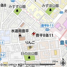 札幌市豊平若者活動センター周辺の地図