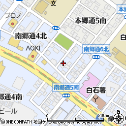 北海道札幌市白石区南郷通５丁目北周辺の地図