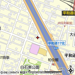 北海道札幌市白石区平和通１６丁目北5-10周辺の地図