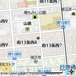 藤原名刺店周辺の地図
