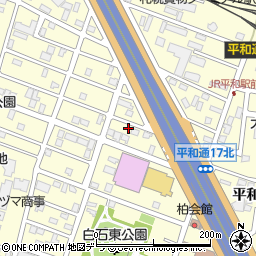 北海道札幌市白石区平和通１６丁目北5-8周辺の地図