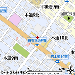 札幌地区連合会　白石区連合会周辺の地図