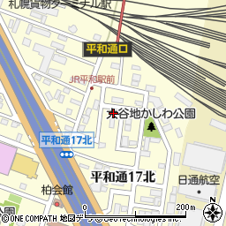 北海道札幌市白石区平和通１７丁目北4-18周辺の地図