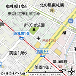 インフィニティ東札幌１周辺の地図