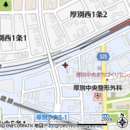北海道札幌市厚別区厚別中央５条2丁目3周辺の地図