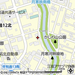 北海道札幌市白石区平和通１４丁目北2-30周辺の地図