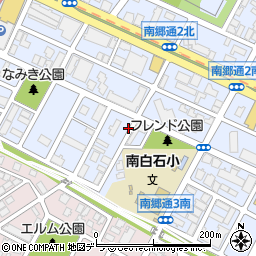 北海道札幌市白石区南郷通２丁目南周辺の地図