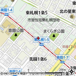 札幌市役所都市局　緑栄会館周辺の地図