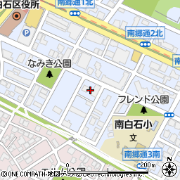 北海道札幌市白石区南郷通２丁目南3周辺の地図