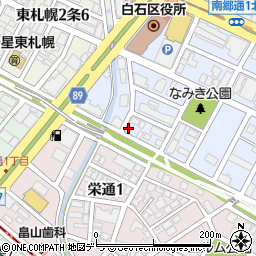 解脱　札幌白石支部周辺の地図