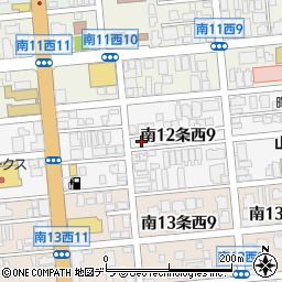 パークネット札幌南１２西９駐車場周辺の地図