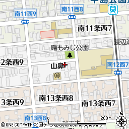 パークネット札幌南１２西８駐車場周辺の地図
