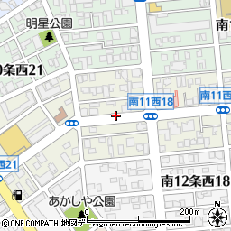 北海道札幌市中央区南１１条西20丁目周辺の地図