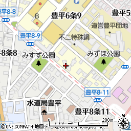 道営住宅豊平公園団地周辺の地図
