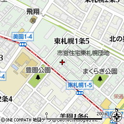 東札幌いずみ公園周辺の地図
