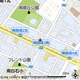 北海道札幌市白石区南郷通２丁目北2-24周辺の地図