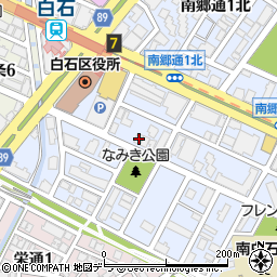 北海道札幌市白石区南郷通１丁目南9-25周辺の地図