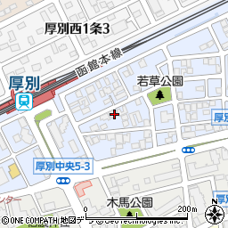 北海道札幌市厚別区厚別中央５条4丁目15周辺の地図