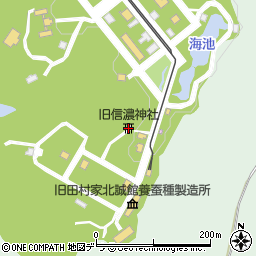 旧信濃神社周辺の地図