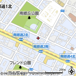 北海道札幌市白石区南郷通２丁目北2-14周辺の地図