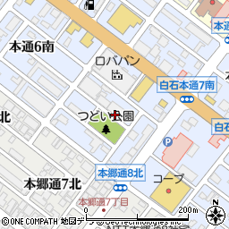 北海道札幌市白石区本通７丁目南周辺の地図