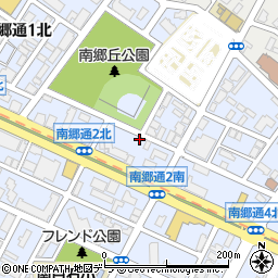 北海道札幌市白石区南郷通２丁目北2-12周辺の地図