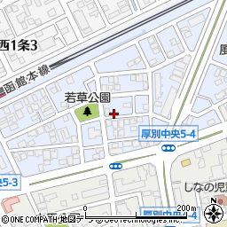 北海道札幌市厚別区厚別中央５条4丁目周辺の地図