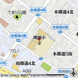 北海道札幌市白石区本郷通４丁目南周辺の地図