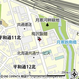 梅沢製麺周辺の地図