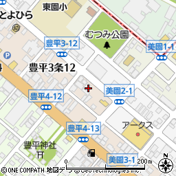 株式会社山本美材　札幌支店周辺の地図