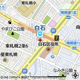 ターミナルハイツ白石文化教室矢野周辺の地図