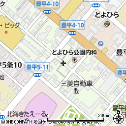 北海道札幌市豊平区豊平４条11丁目周辺の地図